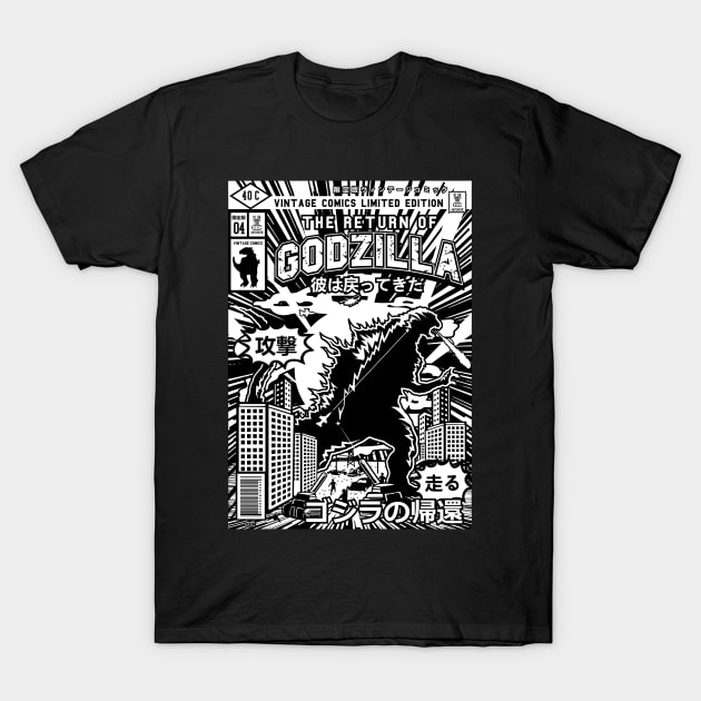 Comic Book - Return Of Godzilla T-Shirt by ShirzAndMore